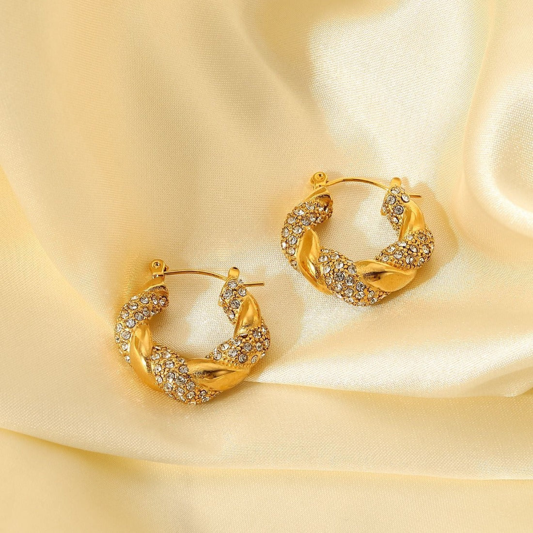 gold hoop earrings